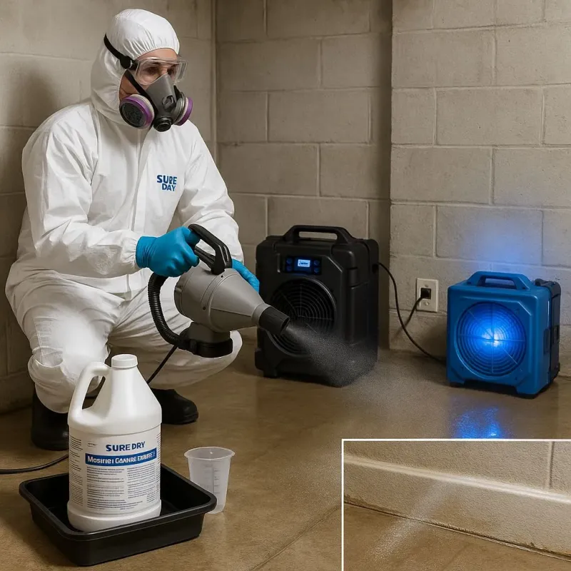 Sanitization and Odor Removal process in Arcadia, CA